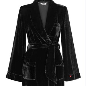 Rare, Luxury ‘Sleeping with JACQUES’ Bon Vivant Velvet Robe